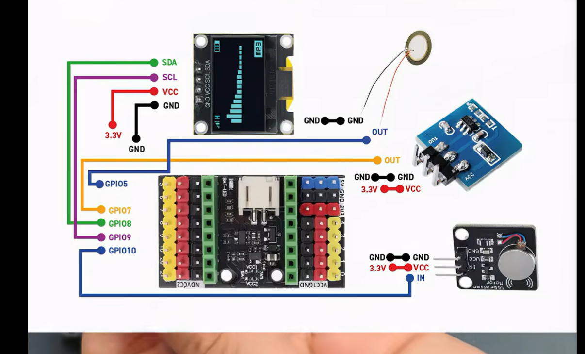 ESP32 电路接线图